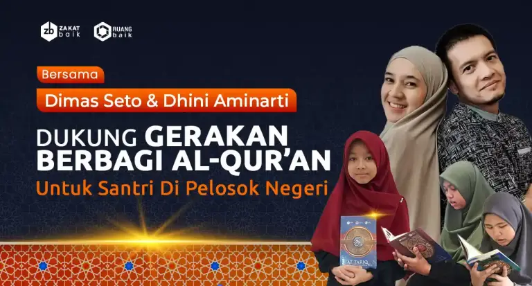 Bersama Dimas Seto dan Dhini Aminarti Berbagi Mushaf Al-Quran Untuk Santri Di Pelosok Negeri