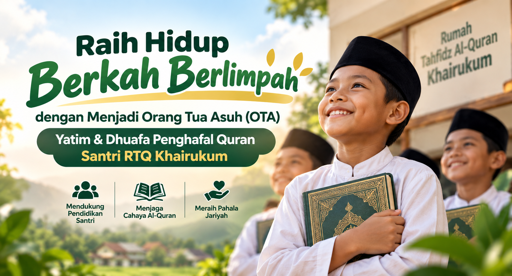 Jadi Orang Tua Asuh, Bantu Yatim Dhuafa Hafal Qur’an