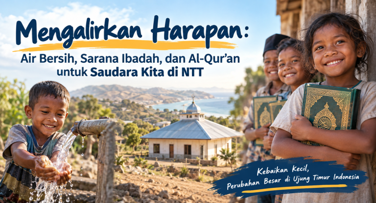 Mengalirkan Harapan: Air Bersih, Sarana Ibadah, dan Al-Qur’an untuk Saudara Kita di NTT