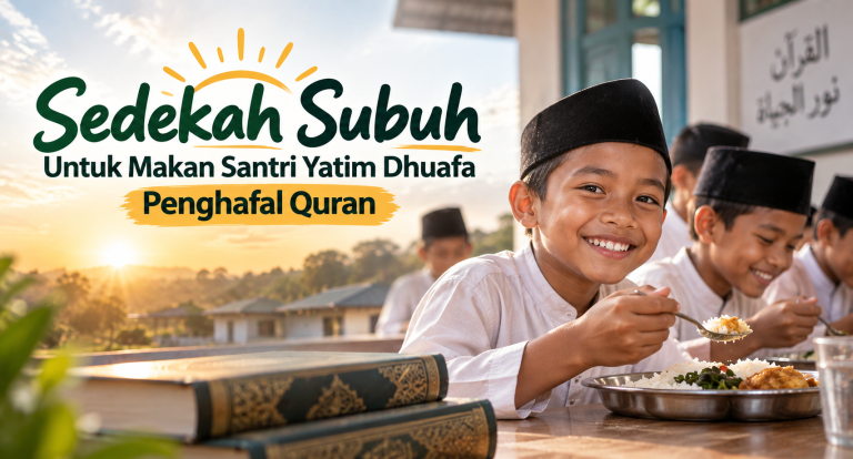 Sedekah Subuh Untuk Makan Santri Yatim Dhuafa Penghafal Quran