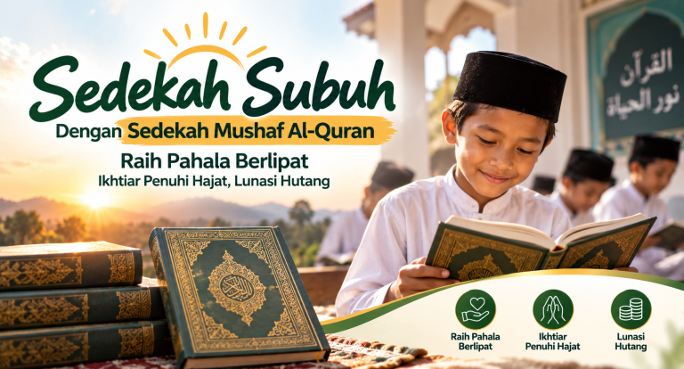 Sedekah Subuh Dengan Sedekah Mushaf Al-Quran Raih Pahala Berlipat