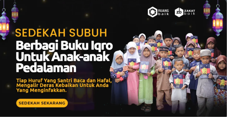 Raih Pahala Jariyah dengan Sedekah Buku Iqro