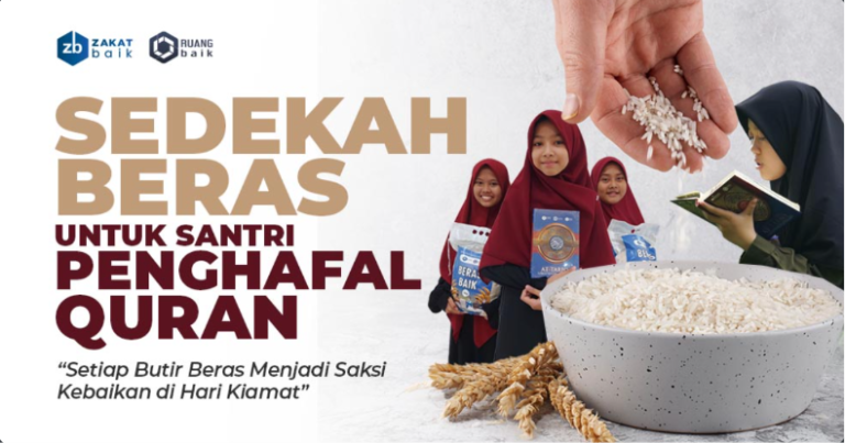 Sedekah Beras Untuk Para Santri Penghafal Quran