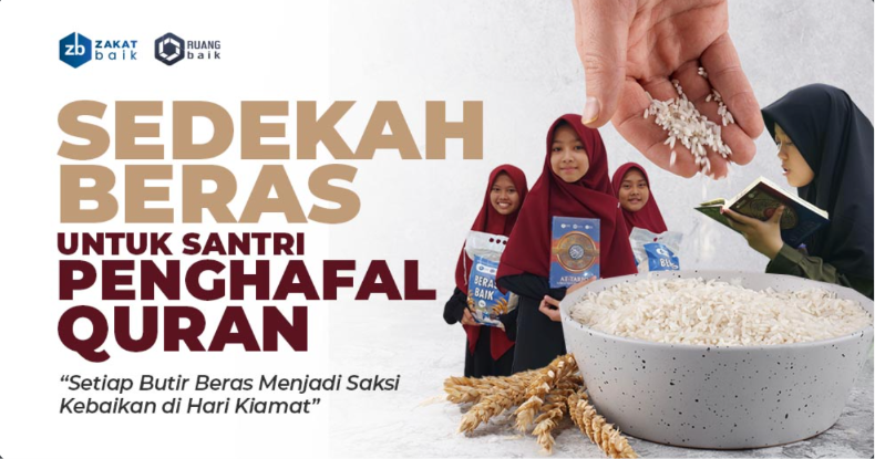 Sedekah Beras Untuk Para Santri Penghafal Quran