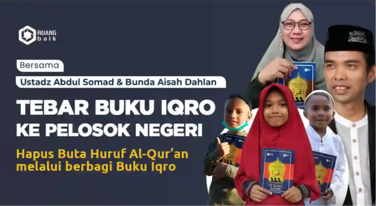 Bersama Ust. Abdul Somad dan Bunda Aisah Dahlan Tebar Buku Iqro Untuk Santri Pelosok Negeri